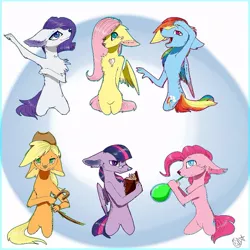 Size: 875x875 | Tagged: safe, artist:ellis_sunset, derpibooru import, applejack, fluttershy, pinkie pie, rainbow dash, rarity, twilight sparkle, mouse, applemouse, balloon, blowing up balloons, book, chest fluff, female, fluttermouse, glasses, hat, mane six, mousified, open mouth, pinkie mouse, rainbow mouse, rarimouse, signature, species swap, twimouse, wings