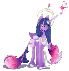 Size: 4000x4121 | Tagged: safe, artist:daniefox, derpibooru import, twilight sparkle, twilight sparkle (alicorn), alicorn, pony, cutie mark, female, halo, leonine tail, magic, simple background, solo, transparent background, unshorn fetlocks