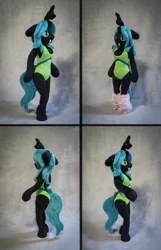 Size: 6672x10382 | Tagged: safe, artist:burgunzik, derpibooru import, queen chrysalis, anthro, absurd file size, absurd resolution, anthro plushie, clothes, irl, one-piece swimsuit, photo, plushie, solo, swimsuit