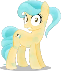 Size: 1147x1338 | Tagged: safe, artist:stellardusk, derpibooru import, oc, oc:kara, crystal pony, pony, fanfic:child of mine, female, mare, ponytail, simple background, transparent background