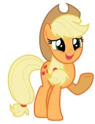 Size: 5000x6553 | Tagged: safe, artist:estories, derpibooru import, applejack, pony, absurd resolution, female, hat, simple background, solo, transparent background, vector