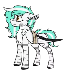 Size: 648x742 | Tagged: safe, artist:rokosmith26, derpibooru import, oc, oc:rokosmith, unofficial characters only, pegasus, pony, chest fluff, colored wings, female, filly, floppy ears, long hair, long mane, markings, multicolored wings, rope, simple background, skinny, solo, standing, tail, tied up, transparent background, tribal marking, wings, younger
