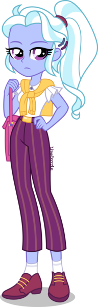 Size: 1437x4500 | Tagged: safe, artist:limedazzle, derpibooru import, part of a set, sugarcoat, equestria girls, absurd resolution, casual, clothes, female, hand on hip, handbag, pants, show accurate, simple background, solo, transparent background