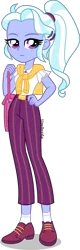 Size: 1437x4500 | Tagged: safe, artist:limedazzle, derpibooru import, part of a set, sugarcoat, equestria girls, absurd resolution, casual, clothes, female, hand on hip, handbag, pants, show accurate, simple background, solo, transparent background