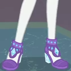 Size: 500x500 | Tagged: safe, derpibooru import, screencap, rarity, equestria girls, equestria girls series, school of rock, clothes, cropped, high heels, legs, pictures of legs, shoes