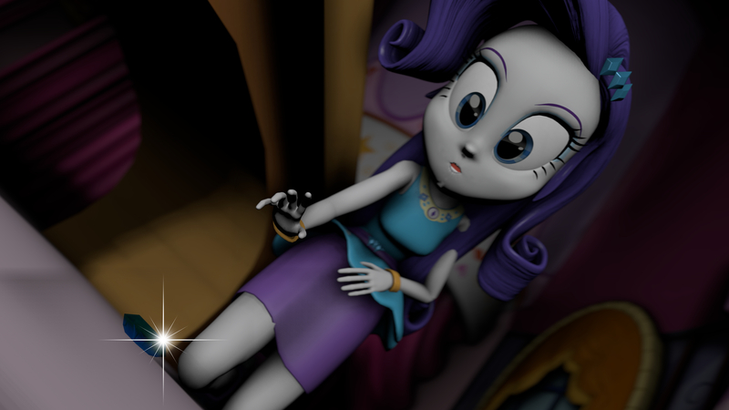 Size: 3840x2160 | Tagged: safe, artist:fazbearsparkle, derpibooru import, rarity, equestria girls, equestria girls series, 3d, carousel boutique, clothes, crystal, female, shiny, skirt, source filmmaker