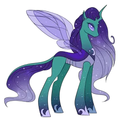 Size: 1920x1914 | Tagged: safe, artist:kxttponies, derpibooru import, oc, changepony, hybrid, female, offspring, parent:pharynx, parent:princess luna, parents:lunarynx, simple background, solo, transparent background