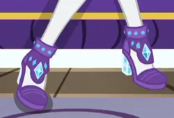 Size: 450x306 | Tagged: safe, derpibooru import, screencap, rarity, camping must-haves, equestria girls, equestria girls series, spoiler:eqg series (season 2), clothes, cropped, high heels, legs, pictures of legs, shoes