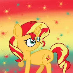 Size: 1080x1080 | Tagged: safe, artist:crossovercartoons, derpibooru import, sunset shimmer, artwork, drawing, sunset day