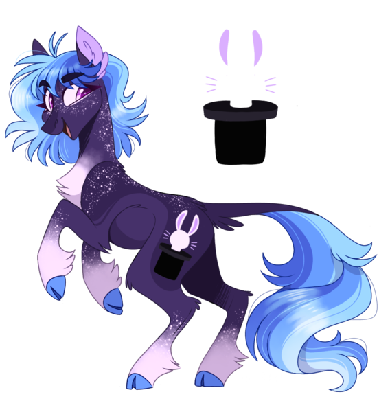 Size: 1068x1129 | Tagged: safe, artist:wanderingpegasus, derpibooru import, oc, oc:razzle dazzle, unofficial characters only, earth pony, pony, cloven hooves, cutie mark, female, magical lesbian spawn, offspring, parent:starlight glimmer, parent:trixie, parents:startrix, simple background, solo, transparent background