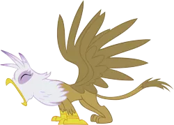 Size: 8476x6059 | Tagged: safe, artist:memnoch, derpibooru import, gryphon, simple background, solo, transparent background, vector