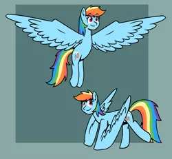 Size: 1300x1200 | Tagged: artist:machacapigeon, derpibooru import, dinosaur, drawthread, harpydash, /mlp/, pterodactyl, pterodash, rainbow dash, requested art, safe, solo, spread wings, what has science done, wing arms, wings