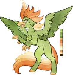 Size: 762x777 | Tagged: safe, artist:velnyx, derpibooru import, oc, oc:siren soiree, classical hippogriff, hippogriff, female, simple background, solo, transparent background