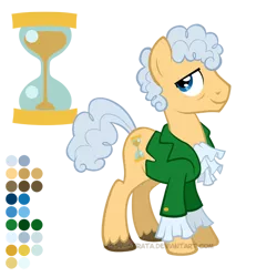 Size: 504x504 | Tagged: safe, artist:lissystrata, derpibooru import, doctor whooves, time turner, ponified, earth pony, pony, crossover, doctor who, hourglass, male, reference sheet, simple background, solo, stallion, the doctor, third doctor, transparent background, unshorn fetlocks, vector