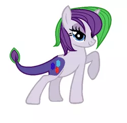 Size: 552x532 | Tagged: safe, artist:kucysia123, derpibooru import, oc, oc:rare, dracony, hybrid, base used, interspecies offspring, offspring, parent:rarity, parent:spike, parents:sparity, solo