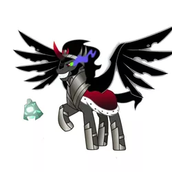 Size: 4096x4096 | Tagged: safe, derpibooru import, king sombra, pony of shadows, bell, grogar's bell, shadow lord sombra, simple background, white background