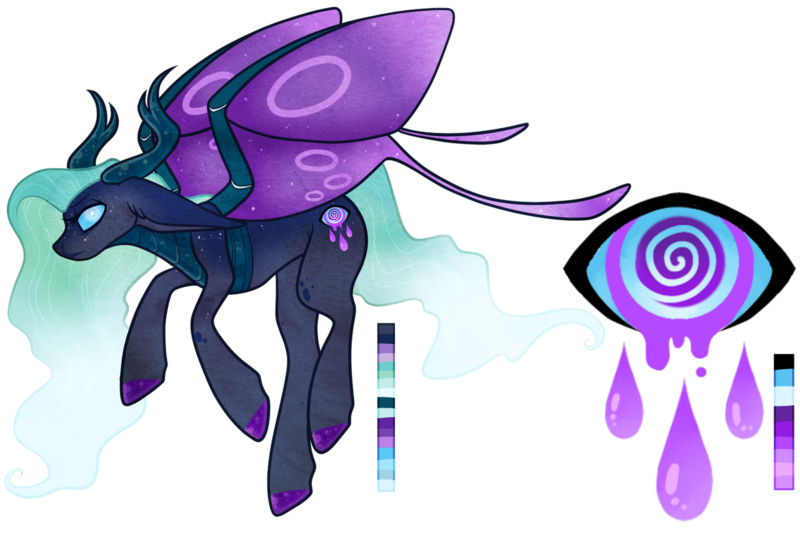 Size: 1280x854 | Tagged: safe, artist:velnyx, derpibooru import, oc, oc:spirita, changedling, changeling, female, simple background, solo, transparent background