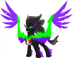 Size: 4096x3248 | Tagged: safe, derpibooru import, king sombra, pony of shadows, fusion, shadow lord sombra, simple background, white background