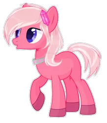 Size: 1588x1824 | Tagged: safe, artist:thieeur-nawng, artist:tocyabases, derpibooru import, oc, unofficial characters only, earth pony, pony, base used, collar, colored hooves, earth pony oc, simple background, solo, transparent background
