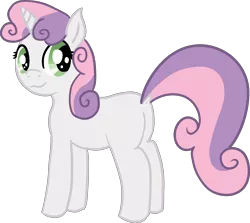 Size: 2180x1941 | Tagged: safe, artist:poniidesu, derpibooru import, sweetie belle, pony, unicorn, butt, dock, female, filly, simple background, solo, sweetie butt, transparent background