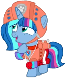 Size: 836x987 | Tagged: safe, artist:徐詩珮, derpibooru import, oc, oc:nova sparkle, pony, bubbleverse, series:sprglitemplight diary, series:sprglitemplight life jacket days, series:springshadowdrops diary, series:springshadowdrops life jacket days, alternate universe, base used, clothes, female, filly, magical lesbian spawn, magical threesome spawn, multiple parents, next generation, offspring, parent:glitter drops, parent:spring rain, parent:tempest shadow, parent:twilight sparkle, parents:glittershadow, parents:sprglitemplight, parents:springdrops, parents:springshadow, parents:springshadowdrops, paw patrol, simple background, transparent background