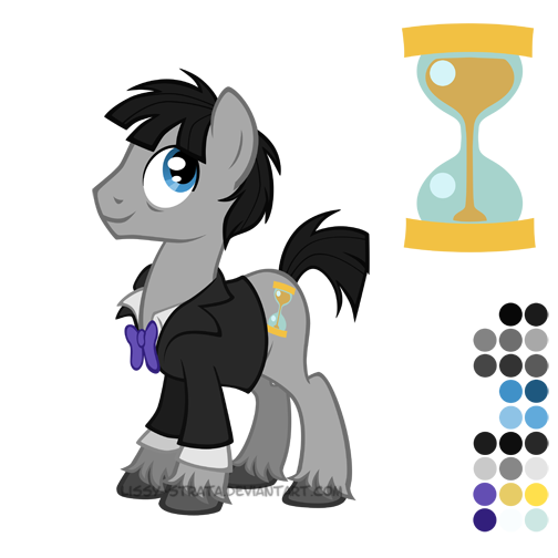 Size: 504x504 | Tagged: safe, artist:lissystrata, derpibooru import, doctor whooves, time turner, ponified, earth pony, pony, bowtie, doctor who, hourglass, male, reference sheet, second doctor, simple background, solo, stallion, the doctor, transparent background, unshorn fetlocks, vector