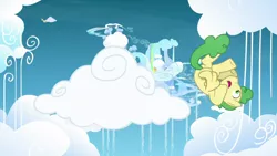 Size: 1920x1080 | Tagged: safe, derpibooru import, screencap, huckleberry, the ending of the end, cloudsdale, friendship student, solo