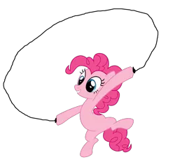 Size: 1687x1567 | Tagged: 1000 hours in ms paint, artist:kooner-cz, baldi's basics in education and learning, derpibooru import, jump rope, pinkie pie, playtime, playtime (baldi's basics), safe, simple background, transparent background
