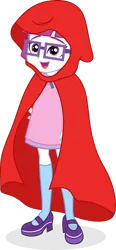 Size: 1280x2754 | Tagged: safe, artist:punzil504, derpibooru import, little red, equestria girls, little red riding hood, pun, simple background, transparent background