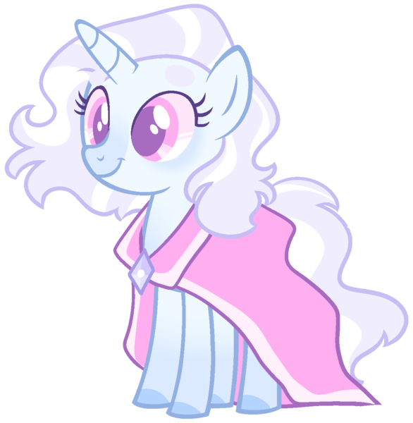 Size: 1272x1302 | Tagged: safe, artist:kurosawakuro, derpibooru import, oc, pony, unicorn, cloak, clothes, female, magical lesbian spawn, mare, offspring, parent:rarity, parent:trixie, parents:rarixie, simple background, solo, transparent background