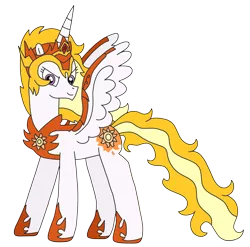 Size: 2476x2448 | Tagged: safe, artist:supahdonarudo, derpibooru import, daybreaker, princess celestia, alicorn, armor, clothes, costume, halloween, halloween costume, helmet, holiday, simple background, transparent background, wing armor