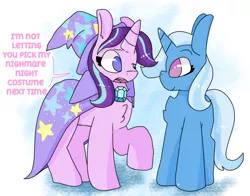 Size: 546x427 | Tagged: safe, artist:bootlegalicorn, derpibooru import, starlight glimmer, trixie, female, lesbian, shipping, startrix