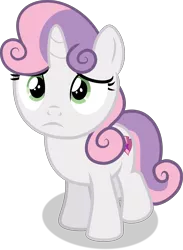 Size: 5091x6953 | Tagged: safe, artist:thatusualguy06, derpibooru import, sweetie belle, pony, unicorn, growing up is hard to do, .svg available, absurd resolution, cute, diasweetes, female, filly, sad, sadorable, simple background, transparent background, vector
