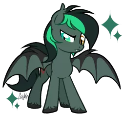 Size: 786x744 | Tagged: safe, artist:lazuli, derpibooru import, oc, oc:target strike, unofficial characters only, bat pony, pony, bat pony oc, bat wings, commission, heterochromia, signature, simple background, solo, spread wings, transparent background, unshorn fetlocks, wings, ych result