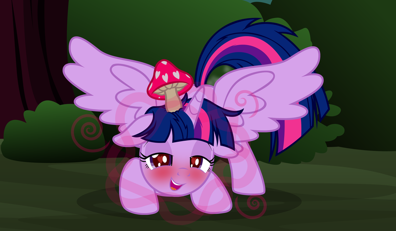 Size: 3284x1922 | Tagged: questionable, artist:badumsquish, derpibooru import, twilight sparkle, twilight sparkle (alicorn), alicorn, pony, ahegao, aphrodisiac, bedroom eyes, blush sticker, blushing, blushing ears, blushing profusely, earthbound, estrus, face down ass up, female, floppy ears, forest, heart, heart eyes, horny, imminent pounce, imminent sex, looking at you, mare, messy hair, messy tail, mushroom, mushroomized, nudity, offscreen character, open mouth, pheromones, raised tail, show accurate, solo, spread wings, status ailment, sweat, sweatdrop, sweating bullets, sweating profusely, tail, tail aside, tongue out, tree, wingboner, wingding eyes, wings