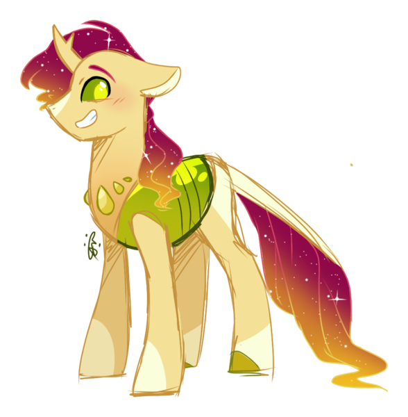 Size: 1022x1043 | Tagged: artist:gallantserver, changedling, changeling, changepony, derpibooru import, hybrid, magical gay spawn, male, oc, oc:mandible, offspring, parents:thoraxburst, parent:sunburst, parent:thorax, safe, simple background, solo, transparent background