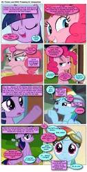 Size: 868x1722 | Tagged: safe, artist:dziadek1990, derpibooru import, edit, edited screencap, screencap, pinkie pie, rainbow dash, twilight sparkle, oc, comic:ponies and d&d, castle mane-ia, hurricane fluttershy, mmmystery on the friendship express, comic, conversation, dialogue, dungeons and dragons, emote story:ponies and d&d, pen and paper rpg, rpg, screencap comic, slice of life, tabletop game