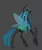 Size: 791x946 | Tagged: safe, artist:purple-blep, derpibooru import, queen chrysalis, changeling, changeling queen, alternate design, black background, crown, drawthread, female, gray background, image, jewelry, png, profile, rearing, regalia, signature, simple background, solo