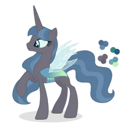 Size: 673x680 | Tagged: artist:magicuniclaws, changepony, derpibooru import, female, hybrid, magical lesbian spawn, oc, offspring, parent:inky rose, parent:queen chrysalis, safe, simple background, solo, transparent background, unofficial characters only