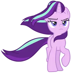 Size: 7000x7300 | Tagged: safe, artist:tardifice, derpibooru import, starlight glimmer, pony, the ending of the end, absurd resolution, simple background, solo, transparent background, vector, wind, windswept mane