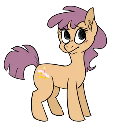 Size: 500x500 | Tagged: safe, artist:starry-duck, derpibooru import, oc, oc:cheesy cake, unofficial characters only, earth pony, earth pony oc, female, looking up, offspring, parent:cheese sandwich, parent:maud pie, parents:maudwich, simple background, solo, transparent background