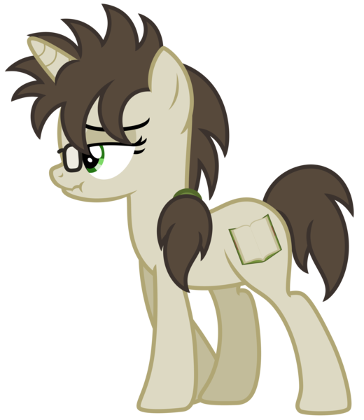 Size: 5642x6511 | Tagged: safe, artist:estories, derpibooru import, oc, oc:blank novel, oc:blank novella, unofficial characters only, pony, unicorn, absurd resolution, female, glasses, mare, rule 63, scrunchy face, simple background, solo, transparent background, vector