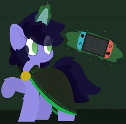 Size: 2056x2013 | Tagged: safe, artist:moonydusk, derpibooru import, oc, oc:deep delver, unofficial characters only, pony, unicorn, cloak, clothes, female, magic, male, nintendo switch