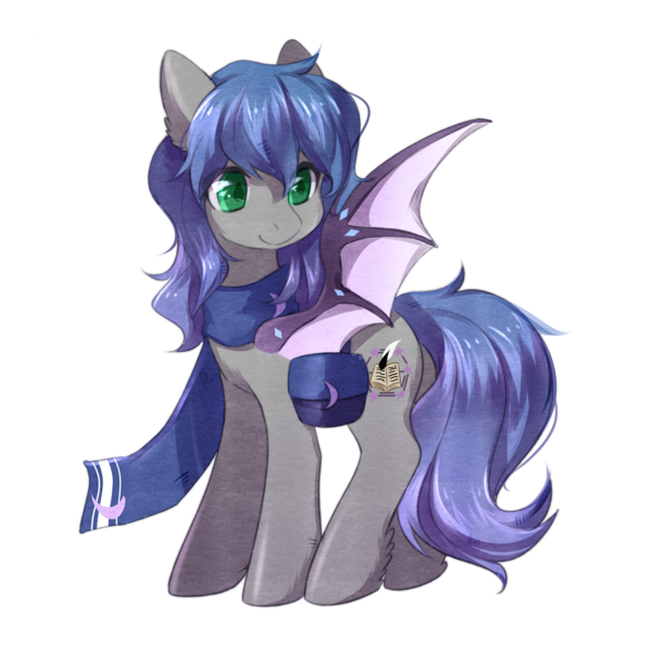 Size: 3717x3714 | Tagged: safe, artist:路黑, derpibooru import, oc, oc:starlight classics, unofficial characters only, bat pony, derpibooru community collaboration, 2021 community collab, clothes, scarf, simple background, solo, transparent background