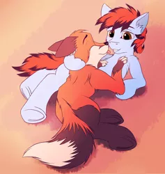 Size: 2371x2503 | Tagged: safe, artist:foxnose, derpibooru import, oc, earth pony, fox, hybrid, pony, commission, schwartz