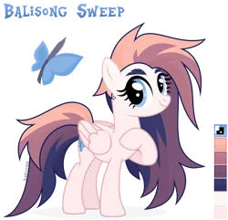 Size: 1024x987 | Tagged: safe, artist:kabuvee, derpibooru import, oc, oc:balisong sweep, pegasus, pony, female, mare, reference sheet, simple background, solo, transparent background