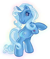 Size: 600x700 | Tagged: safe, artist:wolfkittens, derpibooru import, trixie, pony, unicorn, female, g3, g4 to g3, generation leap, gradient background, looking at you, mare, simple background, solo, starry eyes, transparent background, wingding eyes