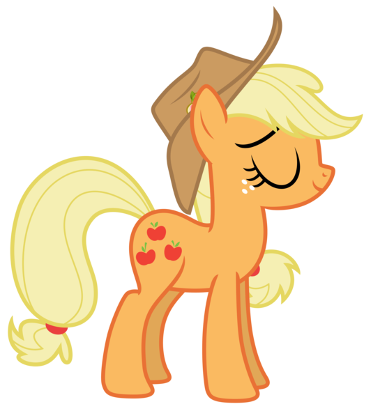 Size: 6244x6750 | Tagged: safe, artist:estories, derpibooru import, applejack, pony, absurd resolution, hat, simple background, solo, transparent background, vector