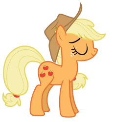 Size: 6244x6750 | Tagged: safe, artist:estories, derpibooru import, applejack, pony, absurd resolution, hat, simple background, solo, transparent background, vector