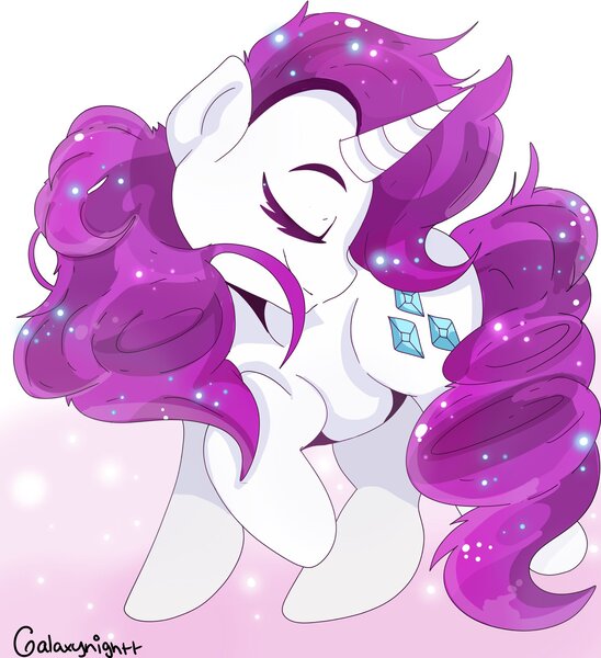 Size: 1754x1920 | Tagged: safe, artist:galaxynightt, derpibooru import, rarity, pony, unicorn, cute, eyes closed, female, mare, profile, raribetes, solo